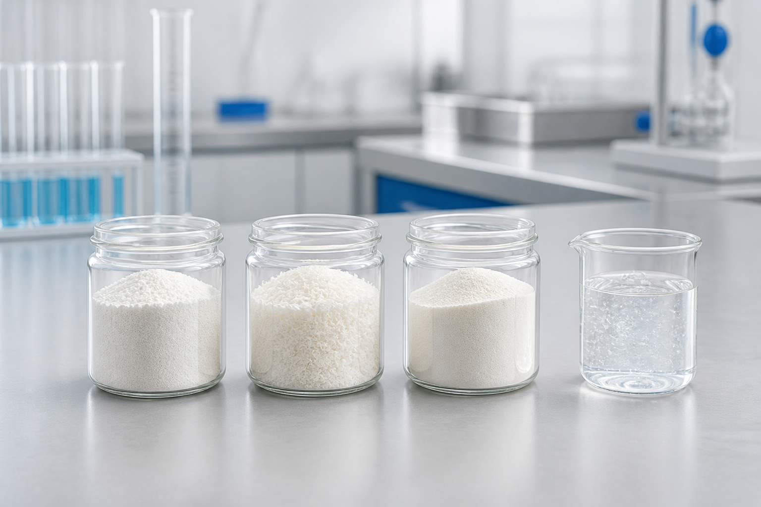 Functional chemical material samples in a laboratory